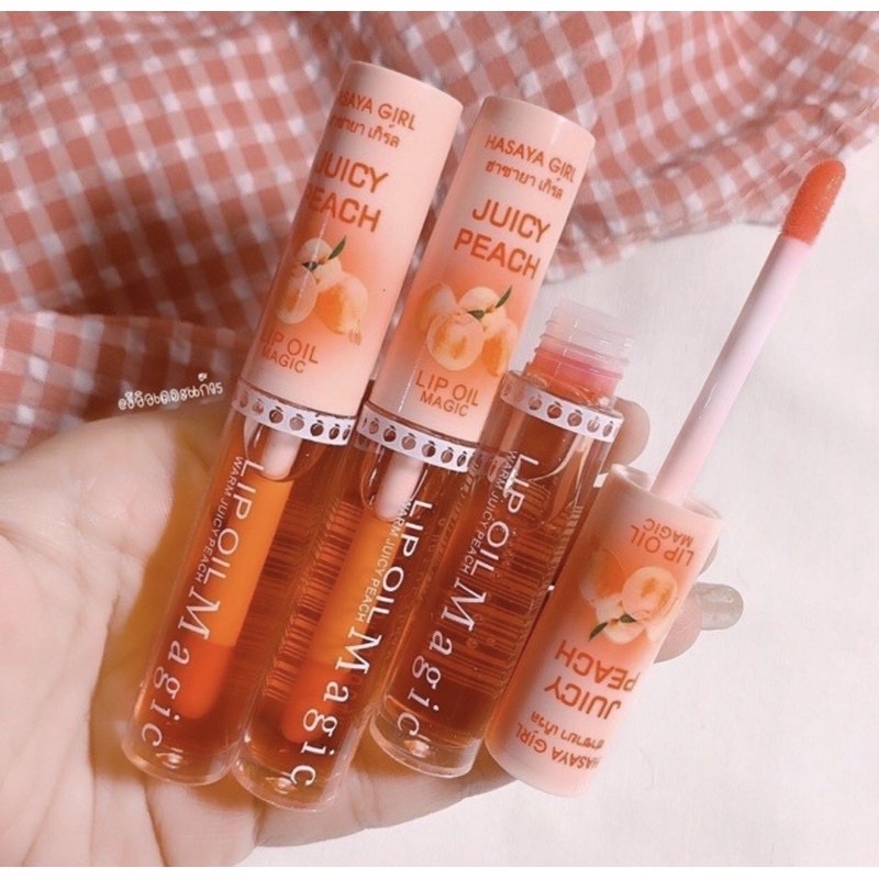 “ECER” MAGIC LIP OIL HASAYA JUICY PEACH