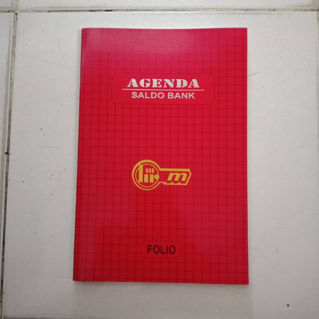 

Buku agenda saldo bank folio