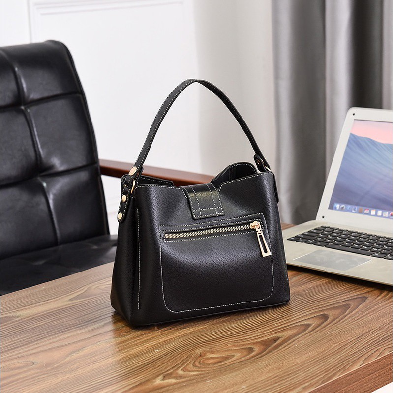 BJ15458 - BLACK/COFFEE/GREEN/REDWINE - TAS SLEMPANG JINJING TOTEBAG HANDBAG TAS WANITA FASHION IMPORT MODIS ELEGAN TERMURAH TERLARIS TERBARU BAGSTORE JAKARTA TAS BATAM BQ2949 GT1721 ELJ5458