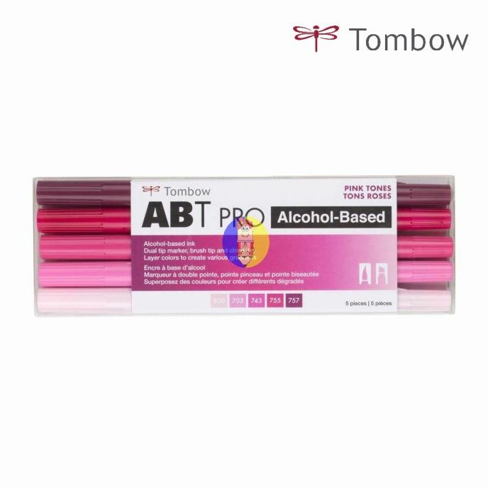 

[[COD]] Tombow ABT PRO Dual Brush Pen Set 5 Colors Alcohol Based SPECIAL Kode 15