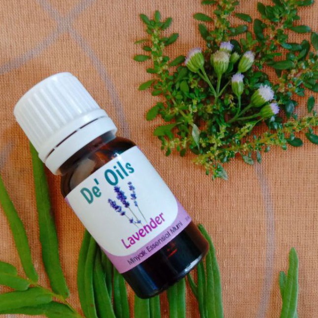 De'Oils Lavender 10ml Essential Oil Murni Berkualitas Aromaterapi Imune Booster Alami Minyak Atsiri Lavender Difuser Humidiffier