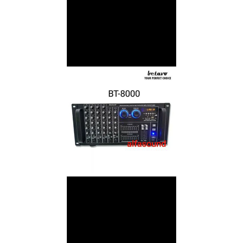 Power Amplifier Betavo BT 8000 Ampli BT8000 6 Channel