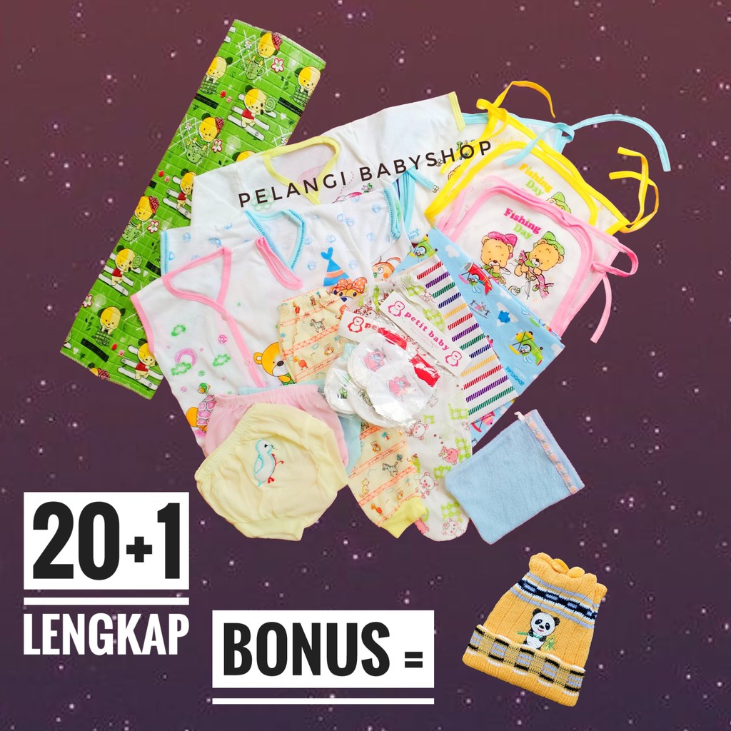 MURAH LENGKAP Paket Perlengkapan Bayi Baru Lahir Peralatan Baju Baby Newborn Kado Kelahiran Set