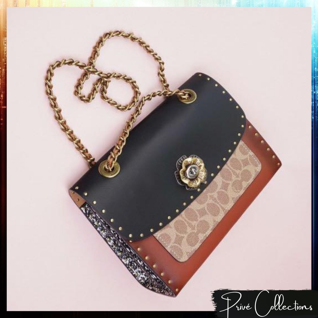 

COACH Parker With Rivets And Snakeskin [ ORIGINAL FULLSET WITH TAG ]