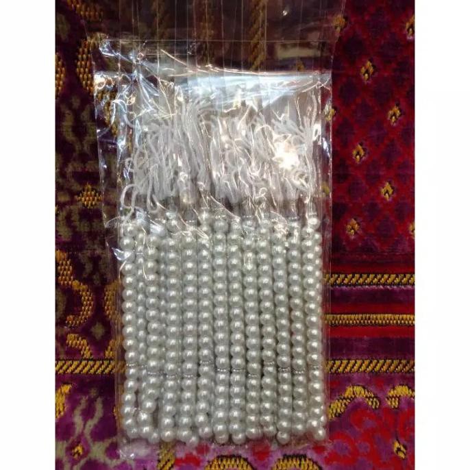 tasbih mutiara 33 butir 1 lusin / tasbih mutiara grosir murah - Putih, tasbih mutiara SALE Kode 282