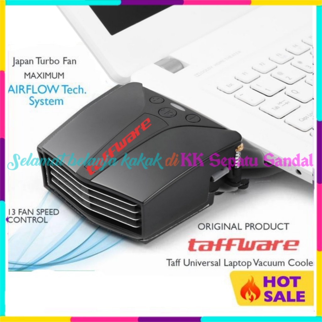 ◔‿◔ Taffware Universal Cooler Laptop Fan USB - Vacum Cooler Pendingin Laptop Kipas Laptop - Cooling 