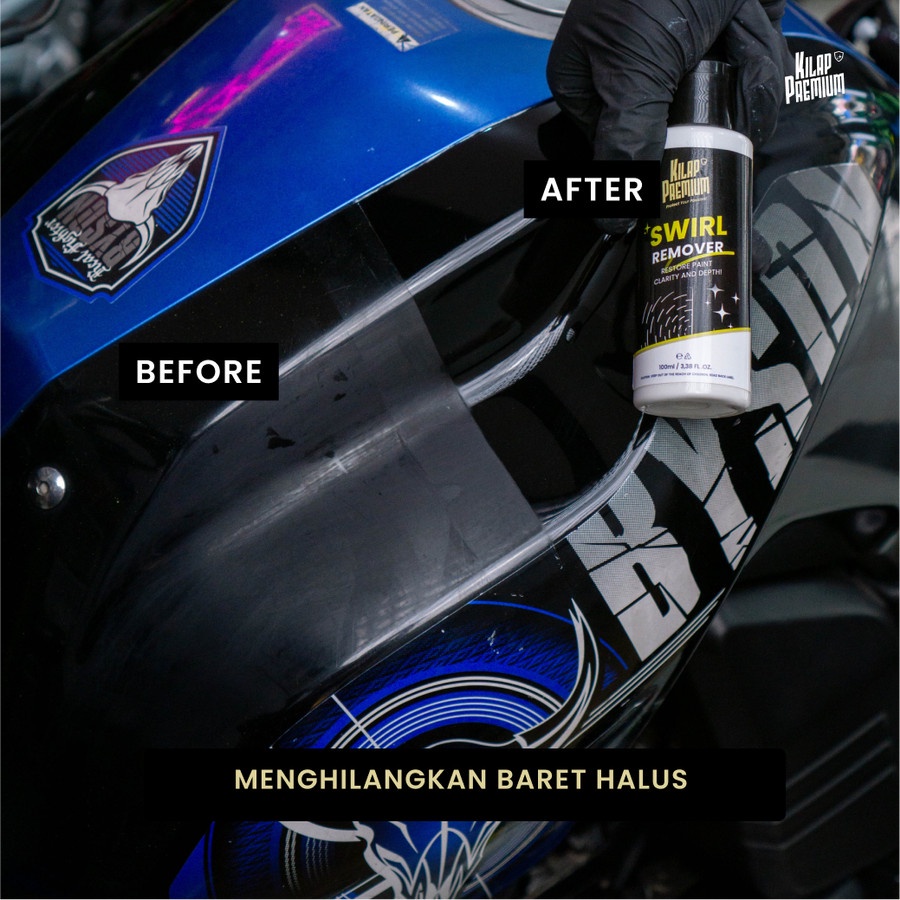 Kilap Premium Swirl Remover / Penghilang Baret Halus Mobil Motor