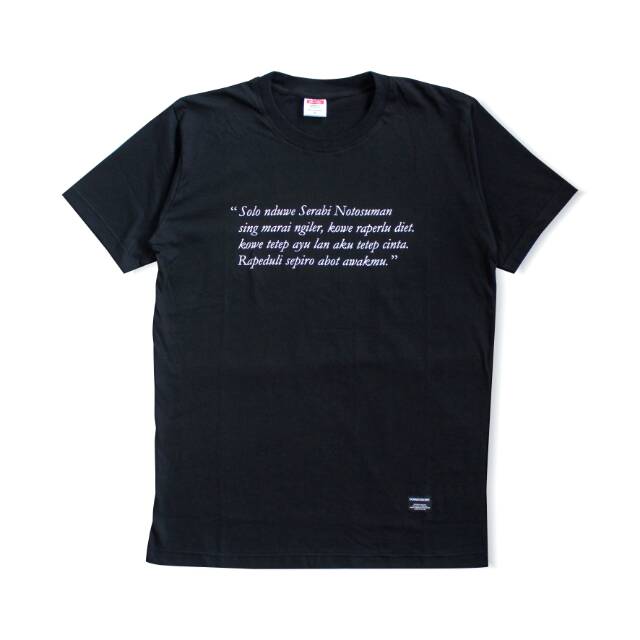Quote Tee Yowessory "Serabi Notosuman"