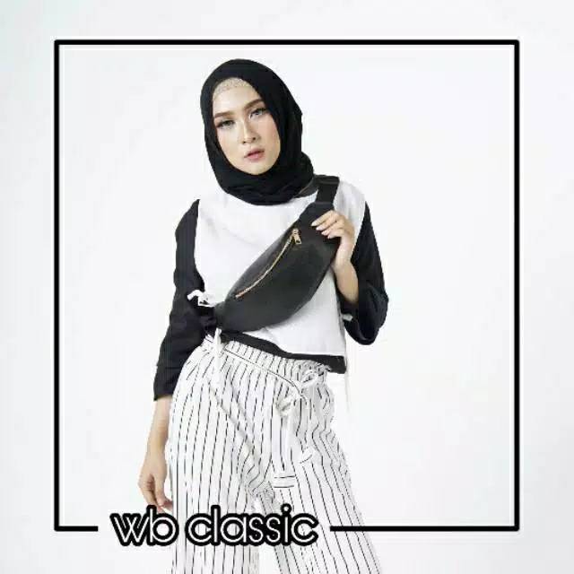 Tas ZARA  pinggang/ selempang Tas ZARA fashion pria wanita ZARA merk depan Tas tas selempang ZARA