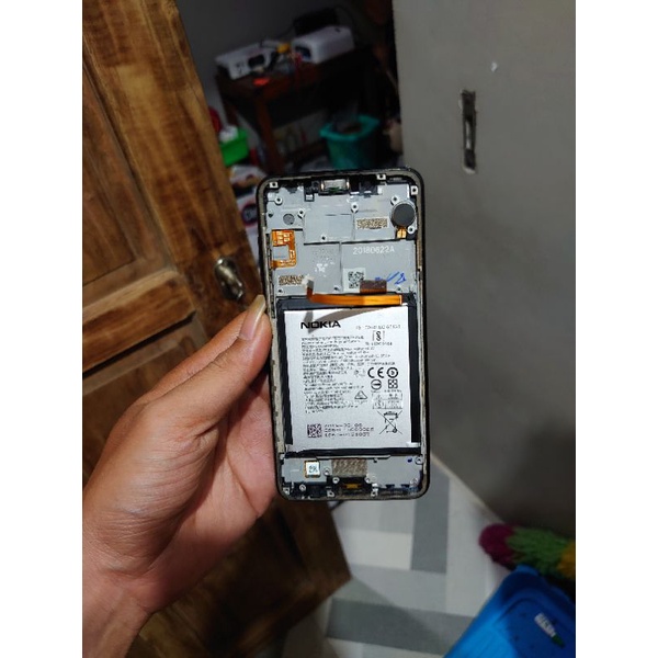 lcd frame batre ori bawaan nokia 5.1 plus