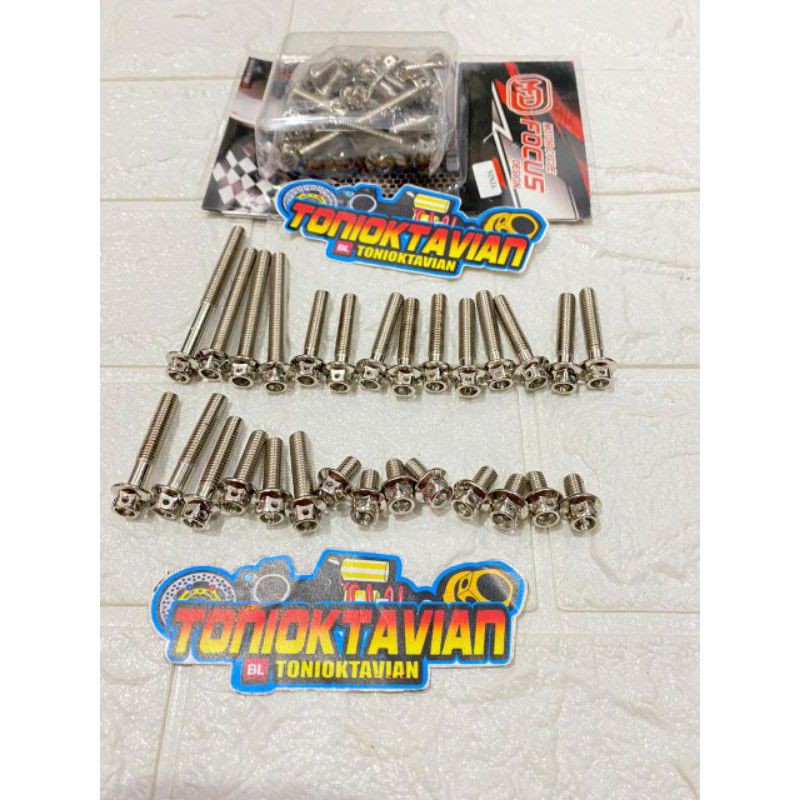 Baut probolt blok mesin motor ninja r ninja rr baut blok bak mesin baut probolt blok box mesin motor
