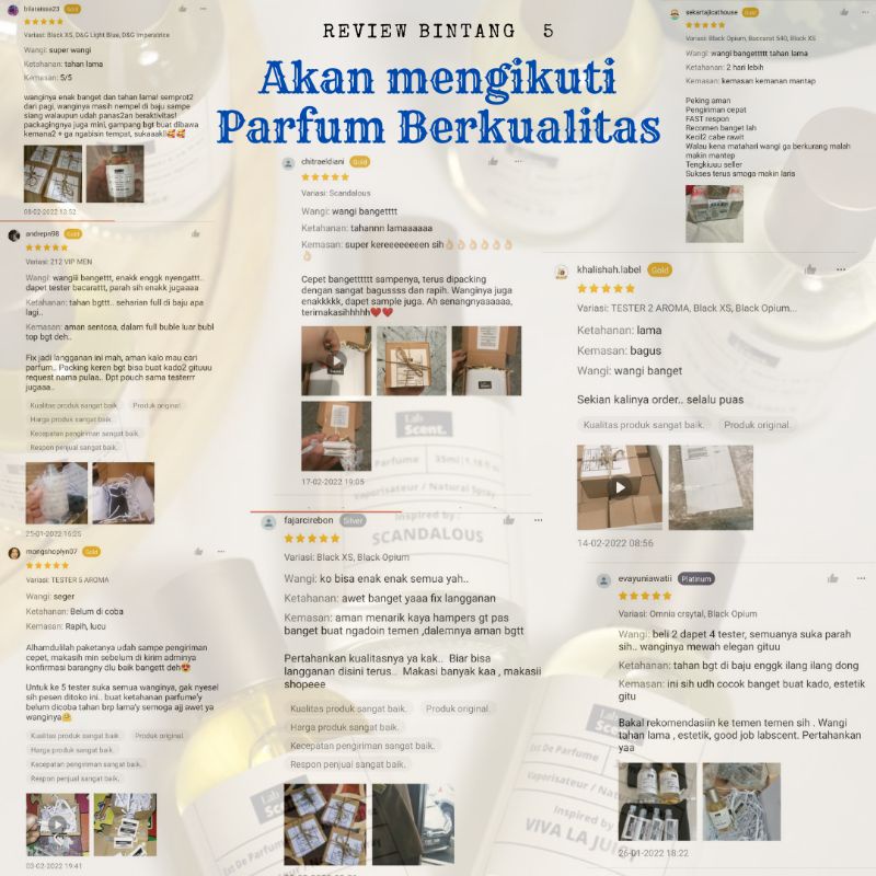 Parfum Wanita Wangi Tahan Lama 24 jam Inspired Scandalous Parfume Kualitas Original 100% Murah Kado 