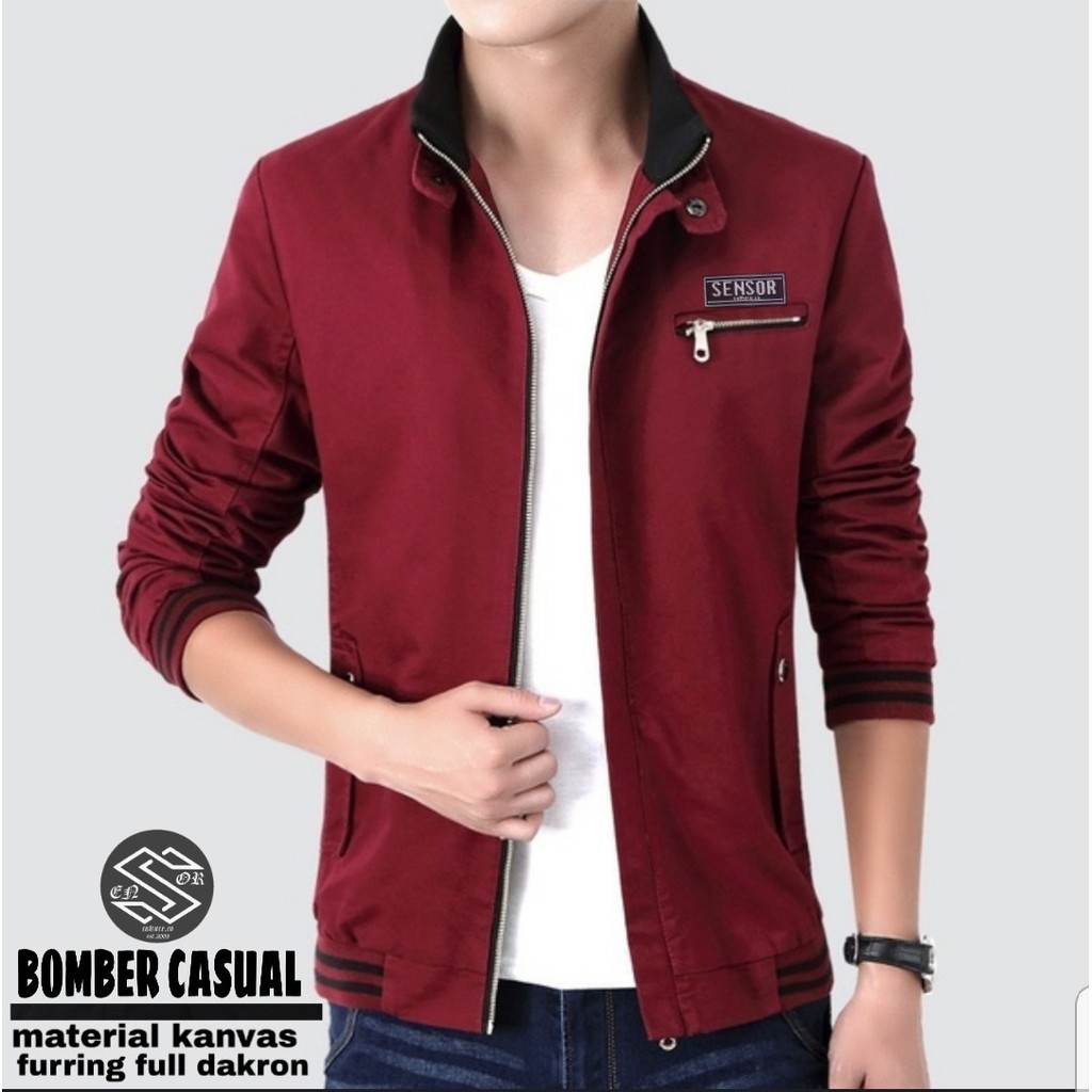 JAKET BOMBER CASUAL ALA KOREA