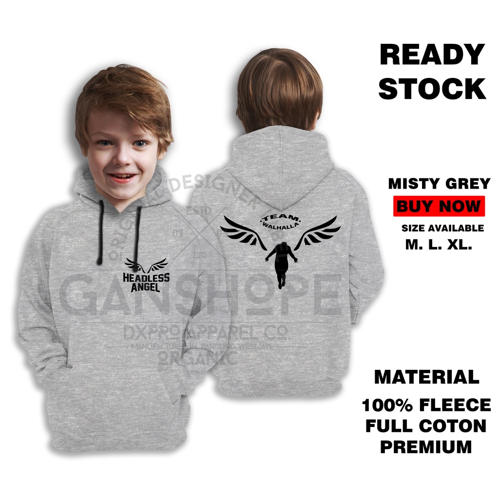 JAKET HOODIE ANAK VALHALLA HEADLESS ANGEL MANGA JAPANES CULTURE