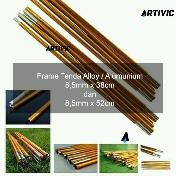 Frame Tenda Alumunium Alloy Batang Tenda Alu Ringan Kuat Outdoor