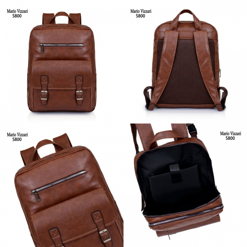 Tas Ransel Pria Kulit Mario Vizzari Bromine (S800) - Laptop