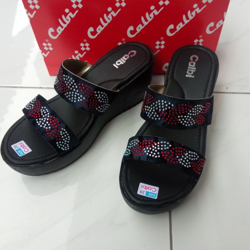 Sandal Wedges Calbi Slop Ban 2 Kepang