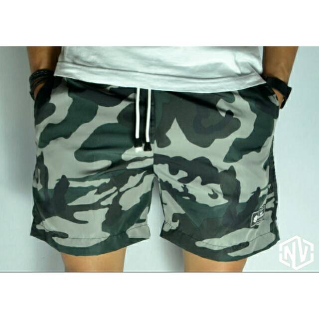 Army Abu - Celana Pendek Celana Santai Noir Vetement