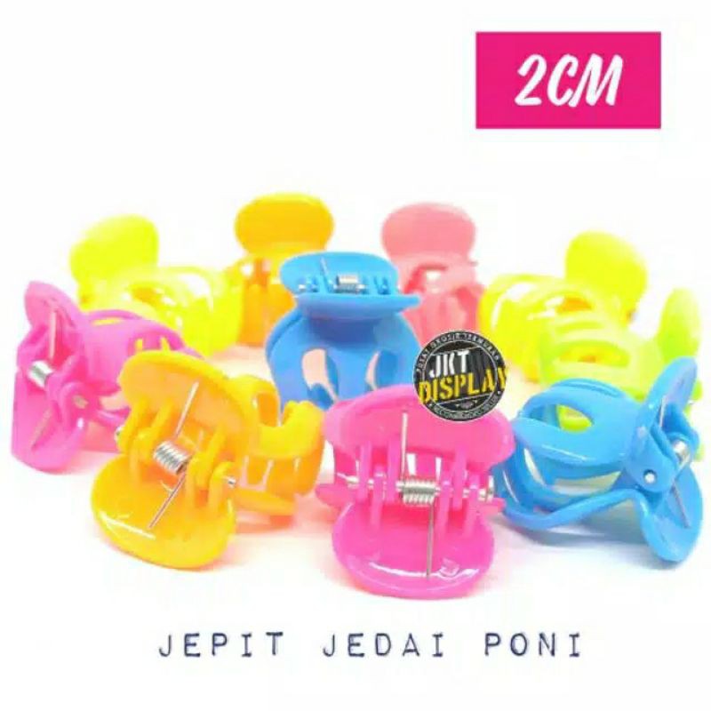 Z2 Jepit Rambut Jedai Mini Warna Warni | Ukuran 2cm | Karet Pita Ikat Rambut Rainbow