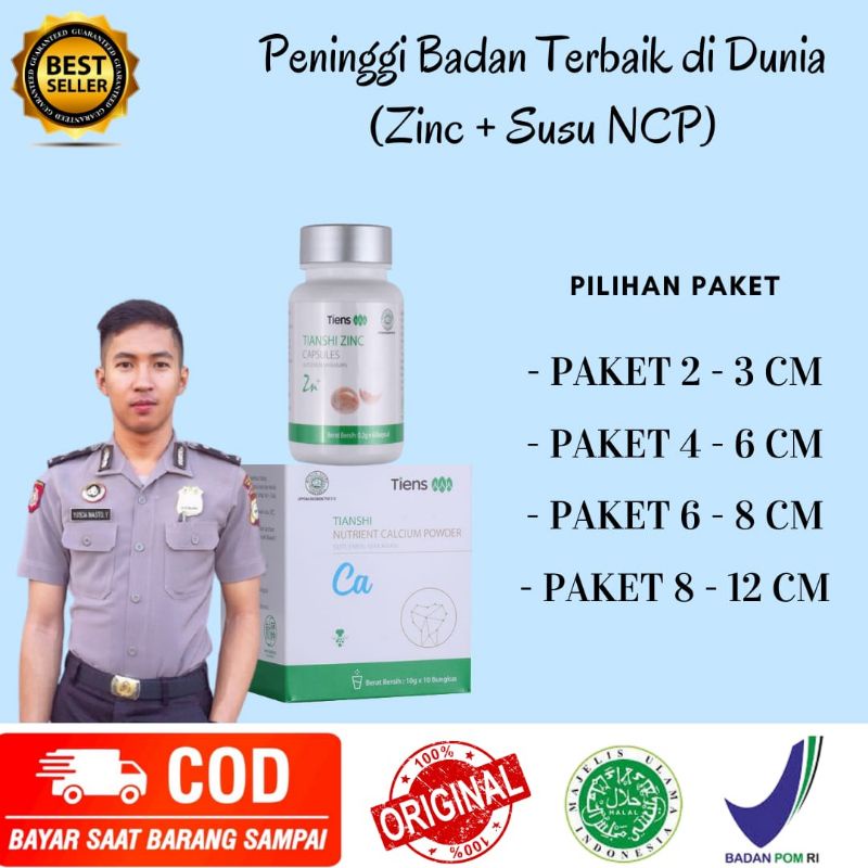 PENINGGI BADAN TIENS | Zinc + Nhcp