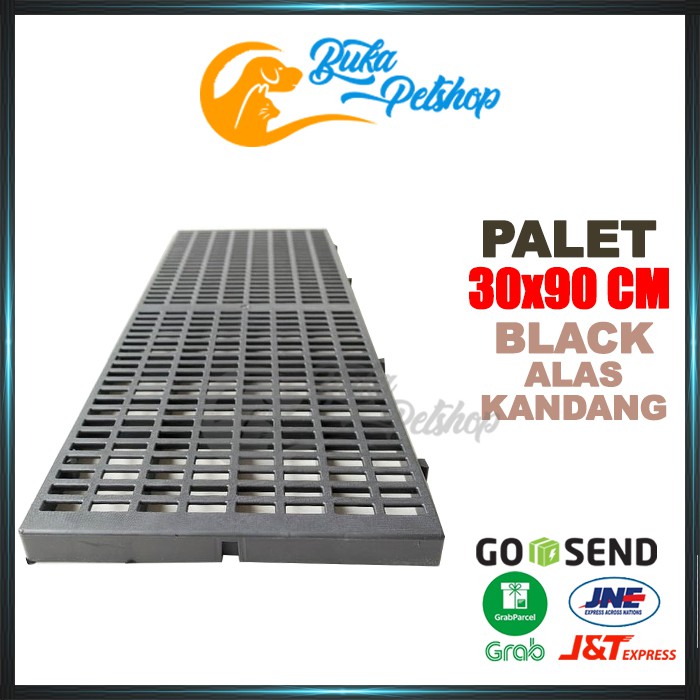 Alas Kandang Palet Plastik Tebal Untuk Kandang 30 x 90 Black