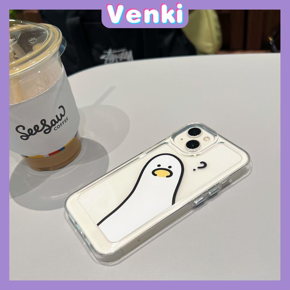 iPhone Case Silicone Soft Case Clear Case Shockproof Protection Camera Metal Button Cute Cartoon Duck Compatible For iPhone 11 Pro Max 13 Pro Max 12 Pro Max 7Plus xr XS Max