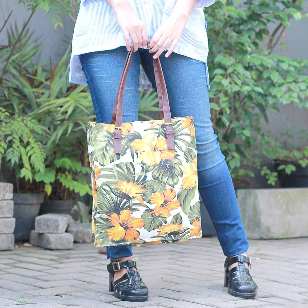 Tas Totebag Cewe Wanita Selempang Brand Totemi Motif Lokal Premium TTM 030