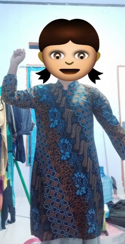 Couple Batik Tunik Modern Seragam Kerja Kantor Lengan Panjang