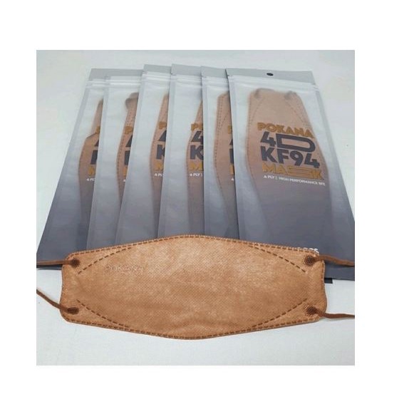 Pokana 4D KF94 Mask Isi 2 Orange Caramel