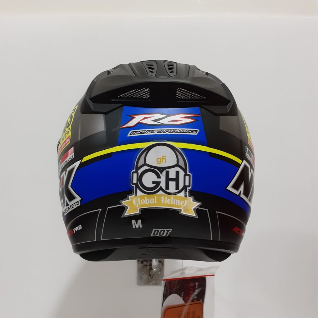 HELM NHK R6 MOTIF RALLY#2 BLACK BLUE DOFF