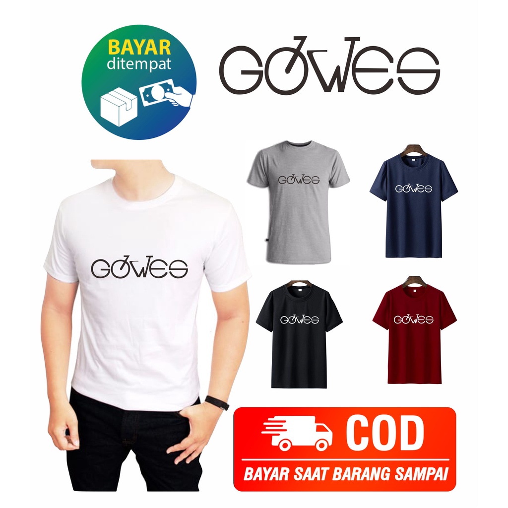 Kaos Oblong Kaos Expresi Gowes Kaos Kekinian Termurah Atasan Kaos tshirt