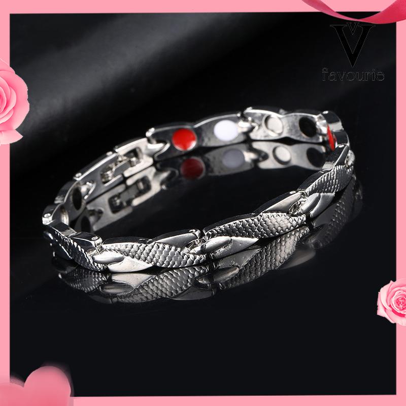 [COD]Terapi Magnet Gelang Naga Pria yang Dapat Dilepas 7mm Gelang Pasangan Sederhana-FA