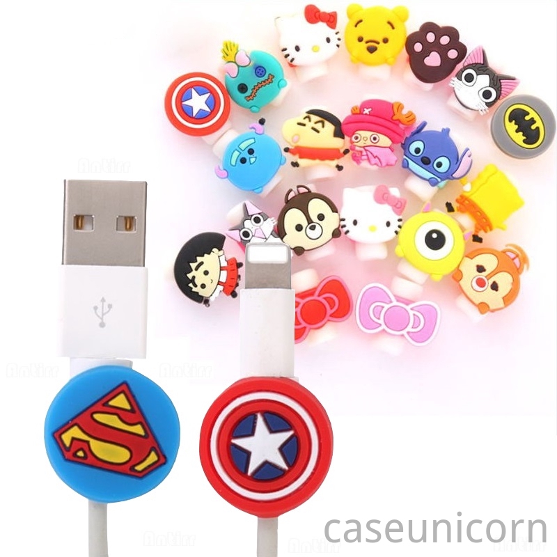 Cover Pelindung Kabel Charger / Earphone Motif Kartun Lucu