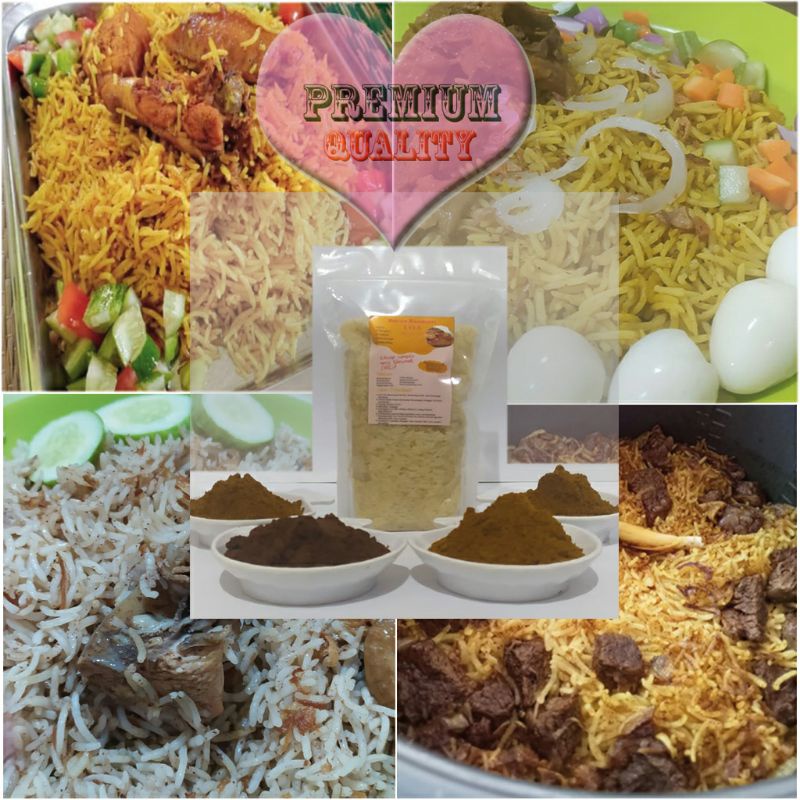 

Beras basmati 500 gram rasa bumbu kebuli, briyani, khabsya, mandhi