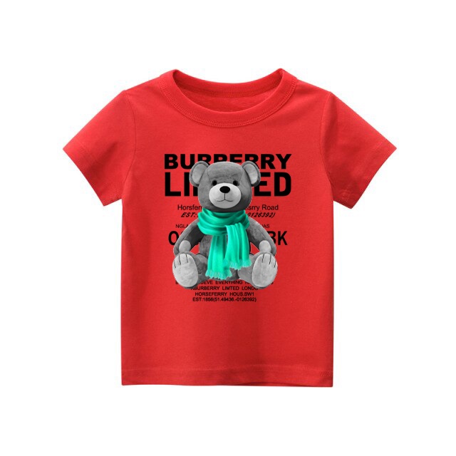 Burberry T-shirt anak Catoon combat Usia 1-8 Tahun