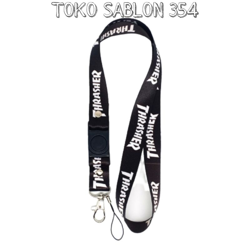 

LANYARD THRASHER TALI ID CARD GANTUNGAN HP PODS NAME TAG