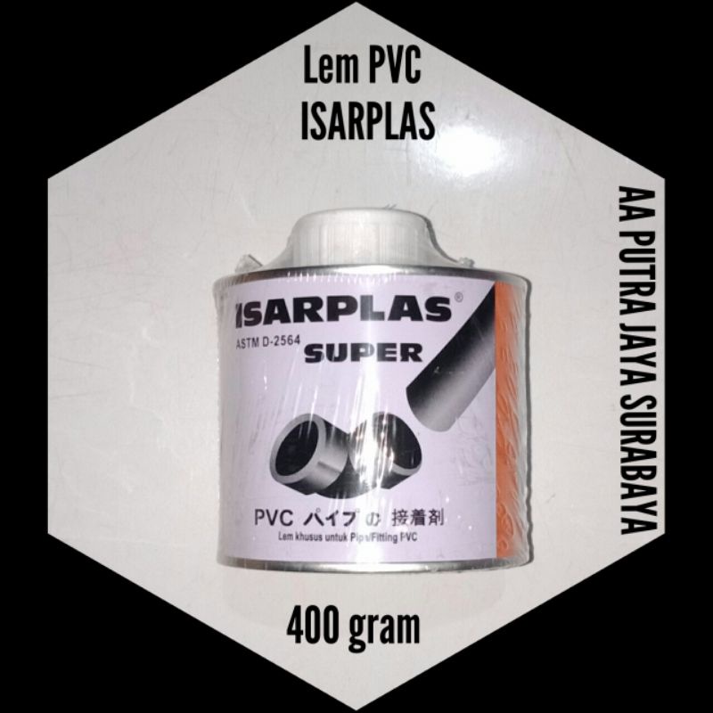 

Lem pipa pvc isarplas kaleng 400 gram