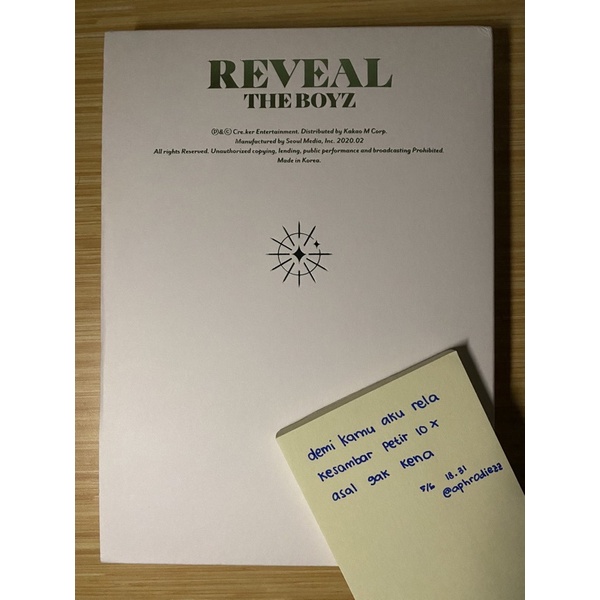 [BOOKED] ALBUM The Boyz - Reveal boy ver.