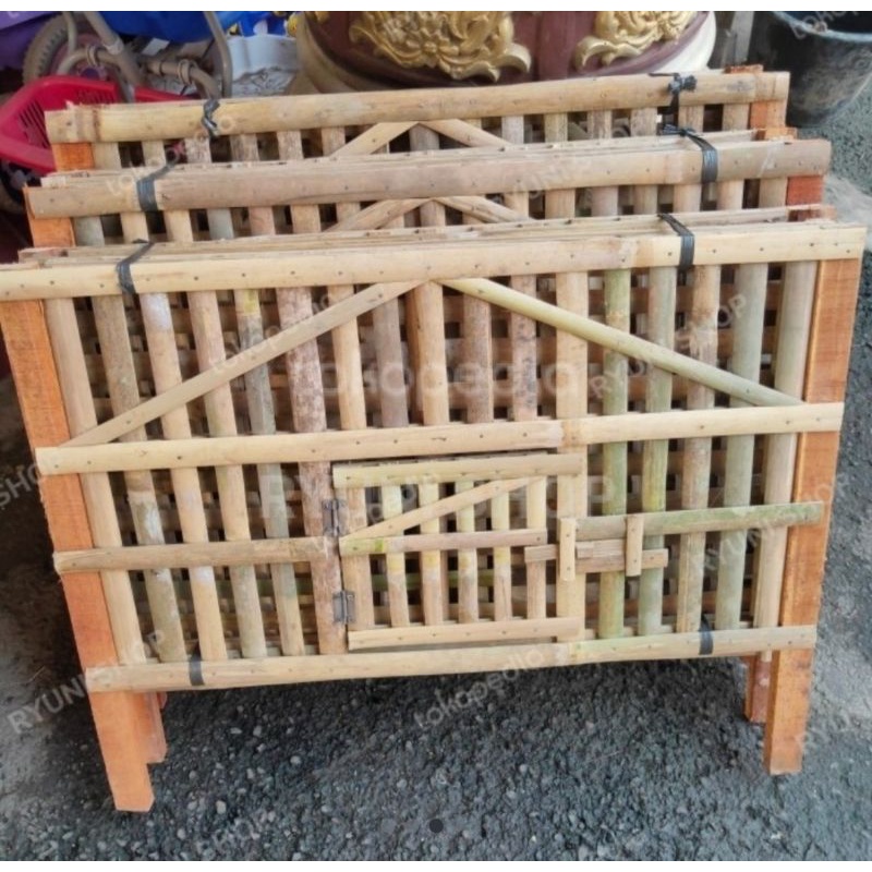 KANDANG BAMBU AYAM, KELINCI dll uk. 50x70 cm-6