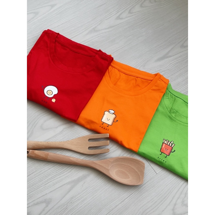 Kadaka T-0348 Kaos Tshirt Korea Foodies Super Cute