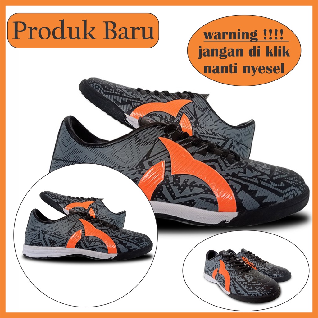 Sepatu Futsal Putsal Pria Ortus Ortuseight Volt FG Catalyst Black White Kualitas Premium Hitam Orang