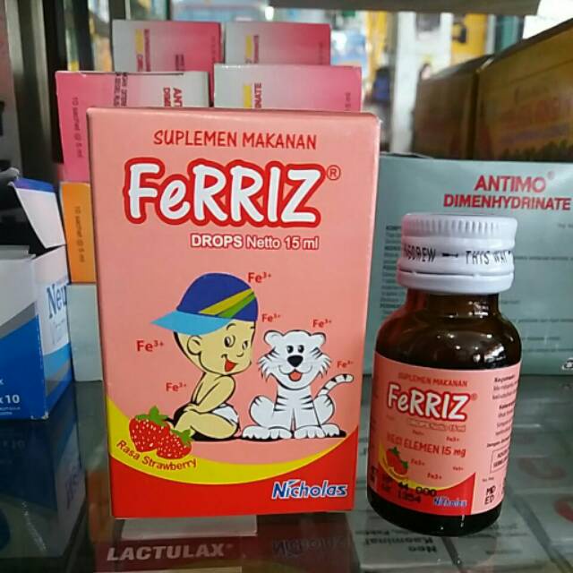 Hot Sale Ferriz Drops 15ml Suplemen Zat Besi Anak Dan Bayi Untuk Nafsu Makan