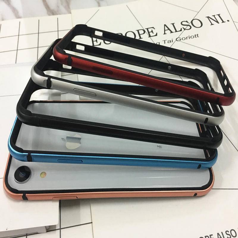 Case Bumper Bahan Silikon Metal Aluminum Untuk iPhone 11 Pro MAX 7 8 Plus X XS MAX XR SE 2020 2022