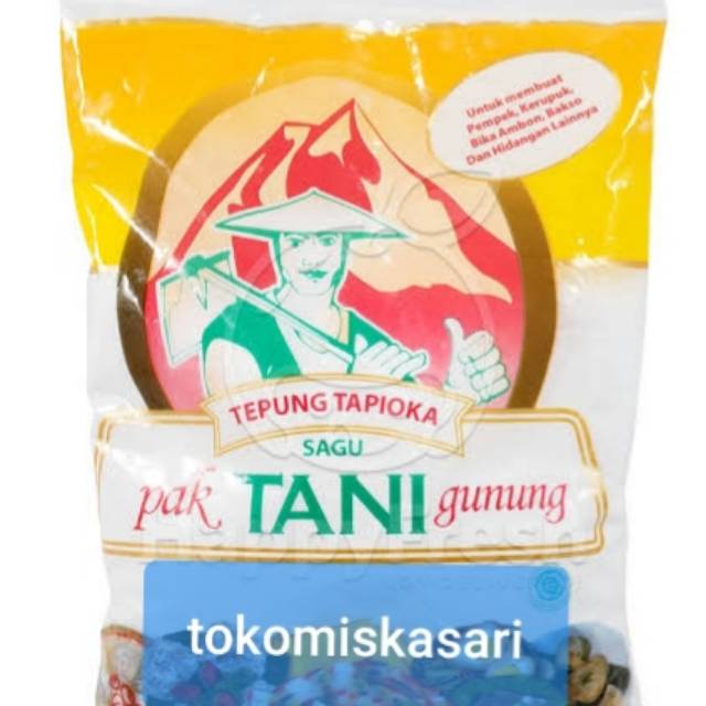 

Tepung tapioka . Sagu tani 1/2KG