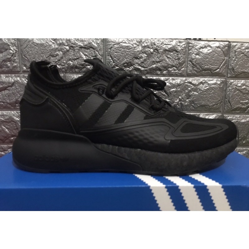 ORI Adidas ZX 2K BOOST SNEAKERS (BLACK) SIZE 41,3