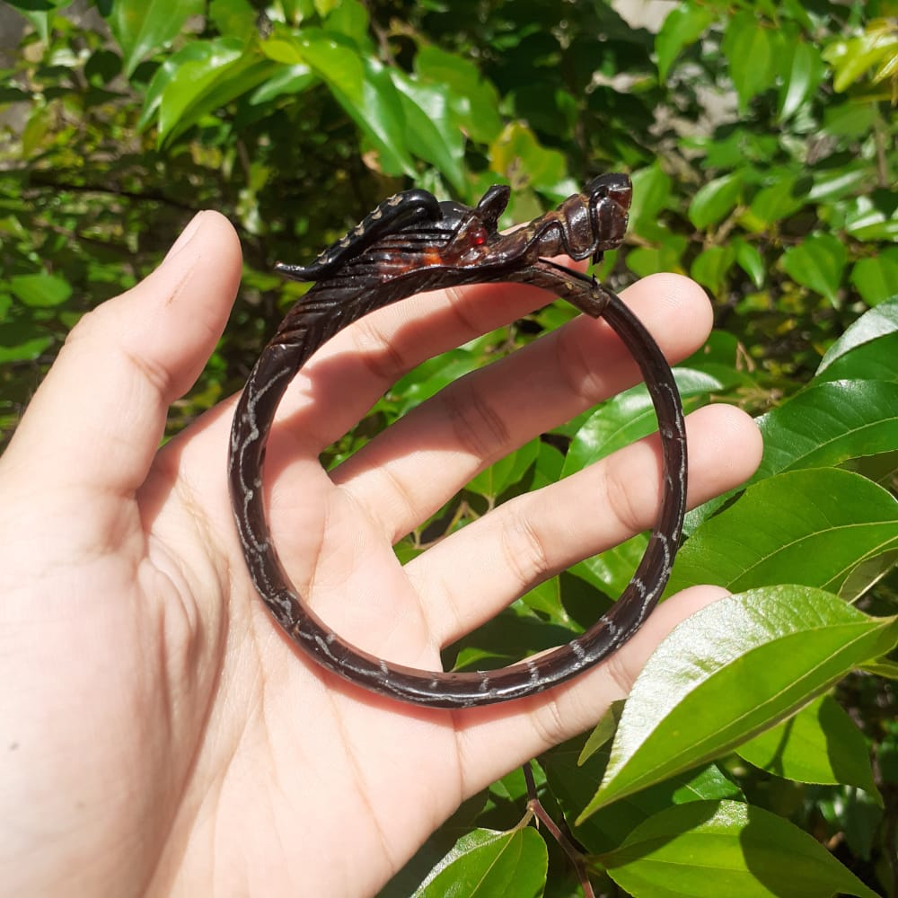 Gelang Bahar Merah Naga/Gelang Bahar/gelang bahar asli original/akar bahar/gelang bangle titanium/ge