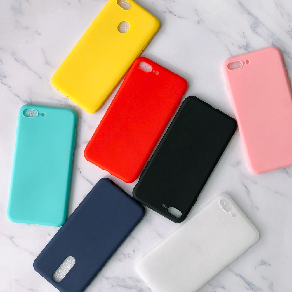 Case Xiaomi Karet Matte Warna Permen Polos Untuk Xiaomi