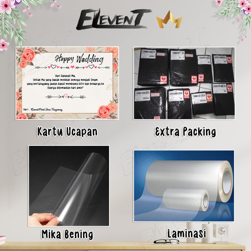 Packing Extra / Kartu Ucapan / Dasi Senderan Bingkai, Finishing Dan Lain-lain