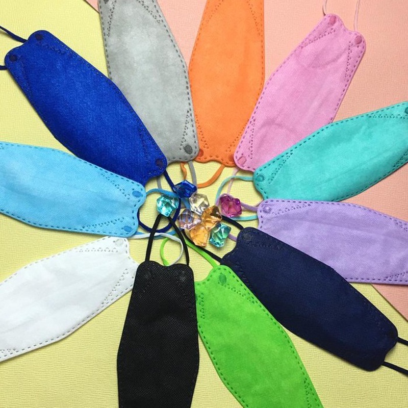 NEW Masker Anak KF94 Polos Earloop Disposable Masker kf 94 ANAK isi 20&amp;10 4ply Mix Warna Polos Masker Korea Masker Motif Bt21 bts