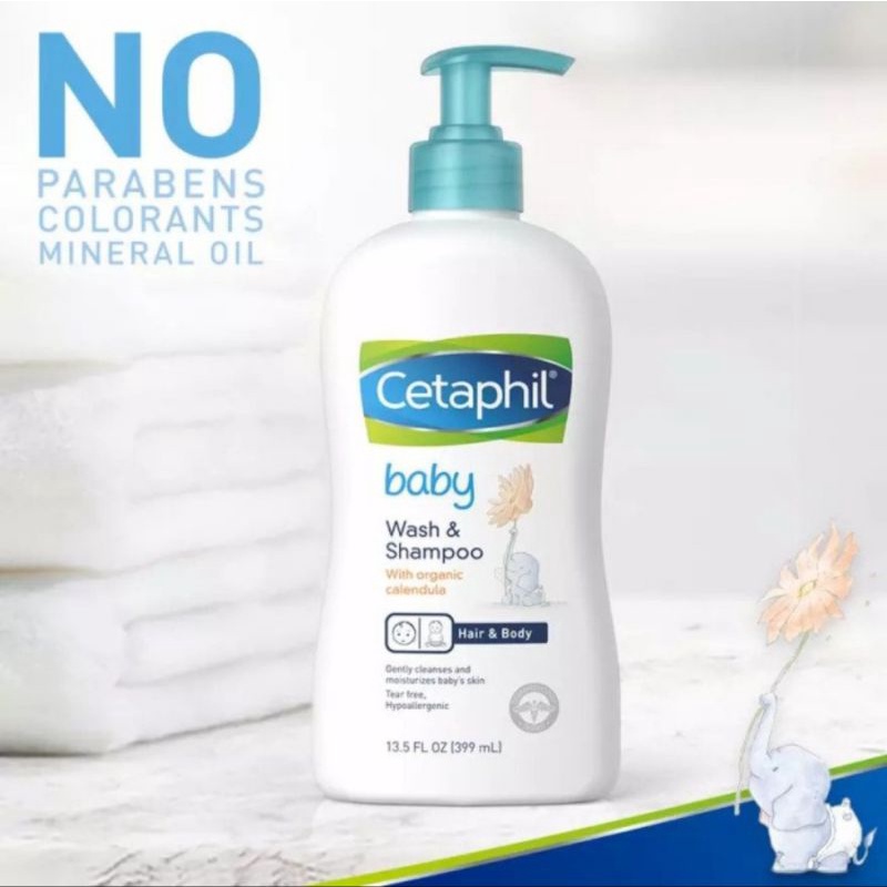 Cetaphil Wash &amp; Shampoo Calendula 400ml